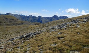 Bergtour Gabesitten - Blick zum Regenstien, Arnhörner, Rappler, Gölbner und Gumriaul