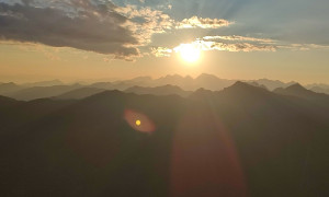 Gipfelsieg, Sonnenuntergang