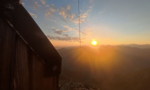 Gipfelsieg, Sonnenuntergang