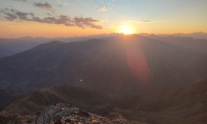 Gipfelsieg, Sonnenuntergang