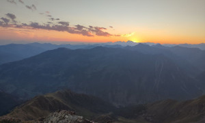 Gipfelsieg, Sonnenuntergang