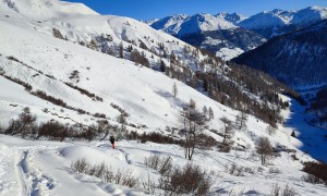 Skitour Gaishörndl - Aufstieg, Rückblick