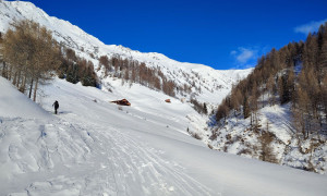 Skitour Kreuzspitze - Zustieg Rosstal