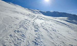 Skitour Kreuzspitze - Schlussaufstieg