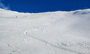 Skitour Kreuzspitze - Abfahrt