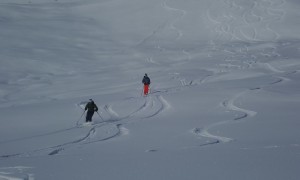 Skitour Gabesitten - Abfahrt