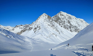 Bilder Skitour Hohes Haus - Aufstieg, Rückblick Villponer Lenke mit Wildegg und Hochgrabe Bilder Skitour Hohes Haus - Aufstieg, Rückblick Villponer Lenke mit Wildegg und Hochgrabe
