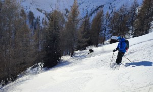 Skitour Pürglersgungge - Abfahrt mit Pulvergenuss