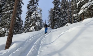 Skitour Tullenkogel - Aufstieg Richtung Skihütte