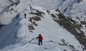 Skitour Schneebiger Nock - Gipfelgrat