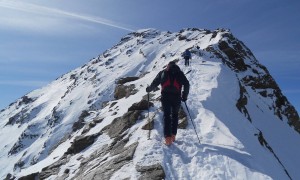 Skitour Schneebiger Nock - Gipfelgrat