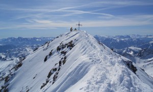 Skitour Schneebiger Nock - Gipfelgrat