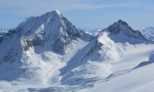 Skitour Schneebiger Nock - Blick zum Hochgall