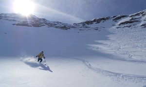 Skitour Schneebiger Nock - Abfahrt