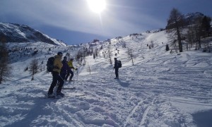 Skitour Schneebiger Nock - Abfahrt