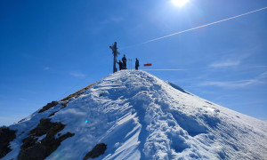 Skitour Riepenspitze - Gipfelsieg Skitour Riepenspitze - Gipfelsieg