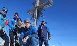 Skitour Riepenspitze - Gipfelsieg Skitour Riepenspitze - Gipfelsieg