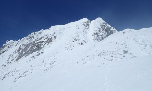 Skihochtour Großer Möseler - Skidepot, Schlussaufstieg