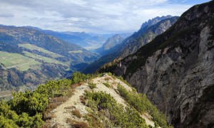 Bergtou Feuer am Bichl - Abstieg, Blick Richtung Lienz
