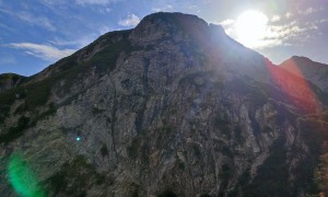 Bergtou Feuer am Bichl - Abstieg, Rückblick