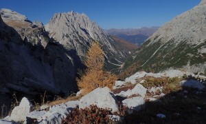 Klettersteig Toblinger Knoten - Blick zum Haunold und Innerfeldtal
