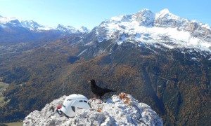 Klettersteig Fiames 2015 - Blick zu den Tofanen