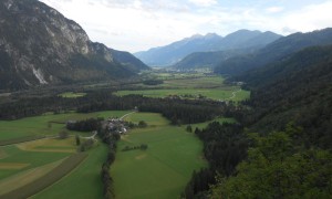 Bergtour Hochstadelhaus - Beim Abstieg Blick ins Drautal