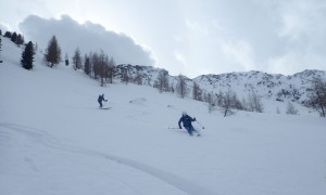 Skitour Hochrast - Abfahrt