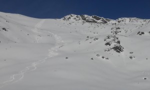Skitour Finsterkofel - Abfahrt
