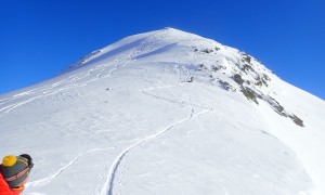 Skitour Althaus - Abfahrt vom Gipfel