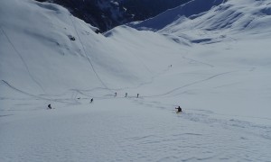 Skitour Althaus - Abfahrt