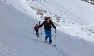 Skitour Cresta Bianca - bei der Querung