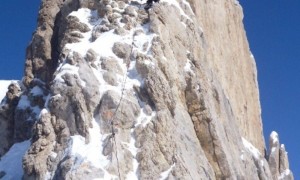 Skitour Zehnerspitze - kurzer Klettersteig