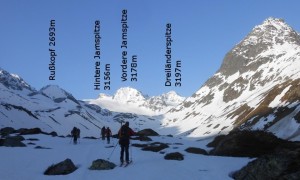 Hintere Jamspitze - Start bei der Jamtalhütte