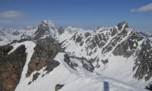Hintere Jamspitze - Blick zum Piz Buin