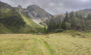 Bergtour Pfannspitze - beim Obstanser Boden