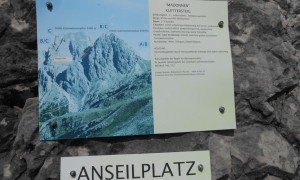 Madonnenklettersteig - Einstieg Klettersteig