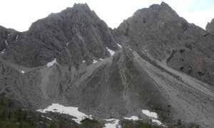 Madonnenklettersteig - Rückblick Gamswiesenspitzen