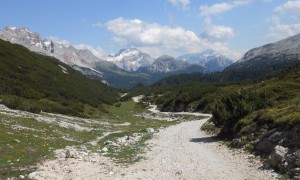 Kombination Seekofel - Auffahrt Rückblick