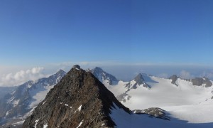 Bergtour Wilder Freiger - Rückblick Becherhaus