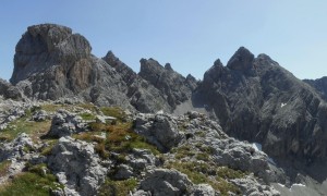 Klettersteige Laserz - Blick zum Panoramaklettersteig