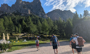 Klettersteig Col dei Bos, Lagazuoi - Start bei Col Gallina Klettersteig Col dei Bos, Lagazuoi - Start bei Col Gallina