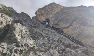 Klettersteig Col dei Bos, Lagazuoi - Einstieg Klettersteig Klettersteig Col dei Bos, Lagazuoi - Einstieg Klettersteig