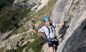 Klettersteig Col dei Bos, Lagazuoi - Einstieg Klettersteig Klettersteig Col dei Bos, Lagazuoi - Einstieg Klettersteig
