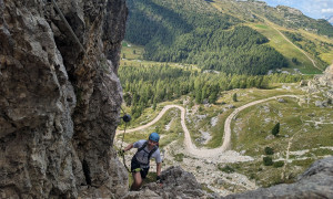 Klettersteig Col dei Bos, Lagazuoi - im Klettersteig Klettersteig Col dei Bos, Lagazuoi - im Klettersteig