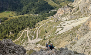 Klettersteig Col dei Bos, Lagazuoi - im Klettersteig Klettersteig Col dei Bos, Lagazuoi - im Klettersteig