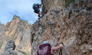 Klettersteig Col dei Bos, Lagazuoi - im Klettersteig Klettersteig Col dei Bos, Lagazuoi - im Klettersteig