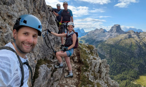 Klettersteig Col dei Bos, Lagazuoi - im Klettersteig Klettersteig Col dei Bos, Lagazuoi - im Klettersteig