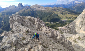 Klettersteig Col dei Bos, Lagazuoi - im Klettersteig Klettersteig Col dei Bos, Lagazuoi - im Klettersteig