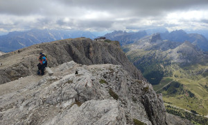 Klettersteig Col dei Bos, Lagazuoi - Gipfelsieg Klettersteig Col dei Bos, Lagazuoi - Gipfelsieg